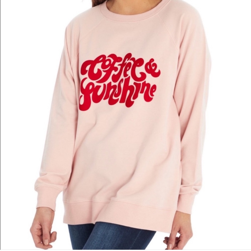Wildfox Coffee & Sunshine Graphic Sweatshirt XL